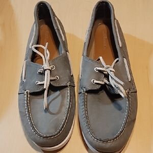 G.H. Bass & Co. Men's Gray Boat Shoes VGC Size 13.